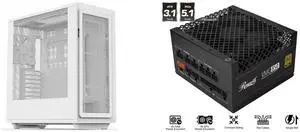 Computer Case PSU Combo -  Rosewill Helium Air White Bundle with  Rosewill VMG850