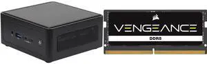 ASRock Industrial NUC BOX-125H Fanned Barebone  2 x 262-pin SO-DIMM DDR5 5600MHz up to 96GB (48GB per DIMM) CORSAIR Vengeance 32GB 262-Pin DDR5 SO-DIMM DDR5 5600 (PC5 44800) Laptop Memory Model CMSX32GX5M1A5600C48