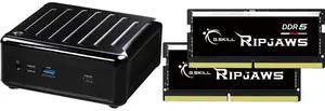 ASRock Industrial NUC BOX-1340P/D5 Black Barebone Systems - Mini-PC (13th Gen Intel CPU, support Quad display, USB 4) G.SKILL Ripjaws SO-DIMM 32GB (2 x 16GB) 262-Pin DDR5 SO-DIMM DDR5 4800 (PC4 38400) Laptop Memory Model F5-4800S3434A16GX2-