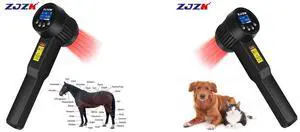ZJZK Handheld 5W 10x808nm 15x650nm Cold Laser Therapy Device Muscle Relax Back Neck Pain Relief Treatment Physiotherapy Instrument Zjzk Best Red Light Therapy Devices 10X808Nm 15X650Nm Near Infrared Light Treatment 3W For For Humans/Pet