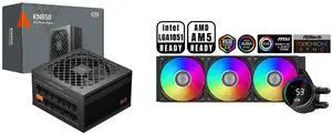 PCCOOLER CPS KN850 Fully Modular Power Supply, 80 PLUS Gold 850W PSU, Native 12V-2x6 Connector, ATX 3.1 & PCIe 5.1 Ready, Dual CPU Power Cables, 105°C Rated Japanese Capacitors, P3-KN850-G1F PCCOOLER CPS DA360 Pro ARGB Digital AIO CPU Liqui