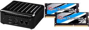 ASRock Industrial 4x4 BOX-5800U SoC Fanned Embedded BOX PC (Include AMD Ryzen 5800U, TPM 2.0 Onboard IC, Supports Quad display, 1 x HDMI 2.0a, 3 x DP (2 from Type C)) G.SKILL Ripjaws Series 64GB (2 x 32GB) 260-Pin DDR4 SO-DIMM DDR4 3200 (PC