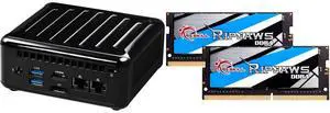 ASRock Industrial NUC 1200 BOX Series NUC BOX-1220P Black Fanned BOX G.SKILL Ripjaws Series 64GB (2 x 32GB) 260-Pin DDR4 SO-DIMM DDR4 3200 (PC4 25600) Laptop Memory Model F4-3200C22D-64GRS