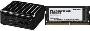 ASRock Industrial 4x4 BOX-5800U SoC Fanned Embedded BOX PC (Include AMD Ryzen 5800U, TPM 2.0 Onboard IC, Supports Quad display, 1 x HDMI 2.0a, 3 x DP (2 from Type C)) Patriot Signature Line 16GB 260-Pin DDR4 SO-DIMM DDR4 3200 (PC4 25600) La