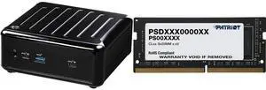ASRock Industrial NUC BOX-1165G7 Fanned BOX Barebone (Include Intel 11th CPU i7 ) Patriot Signature Line 16GB 260-Pin DDR4 SO-DIMM DDR4 3200 (PC4 25600) Laptop Memory Model PSD416G320081S
