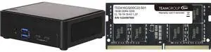 ASRock Industrial NUCS BOX-1340P/D4 Black Barebone Systems - Mini-PC(Intel® 13th Gen (Raptor Lake-P) Core™ Processors i5-1340P, Supports Quad display, 2 x HDMI 2.0b, 2 x DP 1.4a (from Type-C)) Team Elite 16GB 260-Pin DDR4 SO-DIMM DDR4 3200