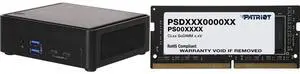 ASRock Industrial NUCS BOX-1340P/D4 Black Barebone Systems - Mini-PC(Intel® 13th Gen (Raptor Lake-P) Core™ Processors i5-1340P, Supports Quad display, 2 x HDMI 2.0b, 2 x DP 1.4a (from Type-C)) Patriot Signature Line 16GB 260-Pin DDR4 SO-DIM
