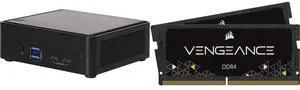 ASRock Industrial NUCS BOX-1340P/D4 Black Barebone Systems - Mini-PC(Intel® 13th Gen (Raptor Lake-P) Core™ Processors i5-1340P, Supports Quad display, 2 x HDMI 2.0b, 2 x DP 1.4a (from Type-C)) CORSAIR Vengeance 32GB (2 x 16GB) 260-Pin DDR4