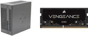 ASRock DESKMINI 310W Mini / Booksize Barebone System CORSAIR Vengeance 16GB 260-Pin DDR4 SO-DIMM DDR4 2666 (PC4 21300) Laptop Memory Model CMSX16GX4M1A2666C18