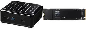 ASRock NUC BOX-N97 Black Fanned Embedded BOX PC SAMSUNG 990 EVO SSD 2TB, PCIe Gen 4x4, Gen 5x2 M.2 2280 NVMe Internal Solid State Drive, Speeds Up to 5,000MB/s, Upgrade Storage for PC Computer, Laptop, MZ-V9E2T0B/AM, Black