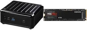 ASRock Industrial NUC BOX-J6412 Black Mini / Booksize Barebone System SAMSUNG 990 PRO SSD 4TB PCIe 4.0 M.2 2280 Internal Solid State Hard Drive, Seq. Read Speeds Up to 7,450 MB/s for High End Computing, Gaming, and Heavy Duty Workstations,