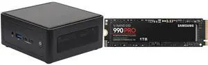 ASRock Industrial 4X4 BOX-AI340 Barebone Systems- Mini-PC (AMD Ryzen™ AI 5 340 CPU Kraken Point APU, DDR5 5600, support Quad-Display, USB4, Fanned BOX) Single Unit - Memory and Storage Sold Separately SAMSUNG 990 PRO SSD 1TB PCIe 4.0 M.2 22
