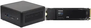 ASRock Industrial 4X4 BOX-AI340 Barebone Systems- Mini-PC (AMD Ryzen™ AI 5 340 CPU Kraken Point APU, DDR5 5600, support Quad-Display, USB4, Fanned BOX) Single Unit - Memory and Storage Sold Separately SAMSUNG 990 EVO SSD 2TB, PCIe Gen 4x4,