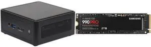 ASRock Industrial 4X4 BOX-AI340 Barebone Systems- Mini-PC (AMD Ryzen™ AI 5 340 CPU Kraken Point APU, DDR5 5600, support Quad-Display, USB4, Fanned BOX) Single Unit - Memory and Storage Sold Separately SAMSUNG 990 PRO 2TB SSD, PCIe Gen4 M.2