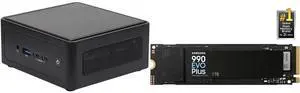 ASRock Industrial NUC BOX-125H Fanned Barebone  2 x 262-pin SO-DIMM DDR5 5600MHz up to 96GB (48GB per DIMM) SAMSUNG 990 EVO PLUS SSD 1TB, PCIe Gen 4x4 | Gen 5x2 M.2 2280, Speeds Up-to 7,150 MB/s, Upgrade Storage for PC/Laptops, HMB Technolo