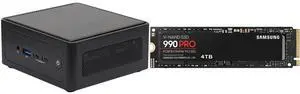 ASRock Industrial 4X4 BOX-AI340 Barebone Systems- Mini-PC (AMD Ryzen™ AI 5 340 CPU Kraken Point APU, DDR5 5600, support Quad-Display, USB4, Fanned BOX) Single Unit - Memory and Storage Sold Separately SAMSUNG 990 PRO SSD 4TB PCIe 4.0 M.2 22