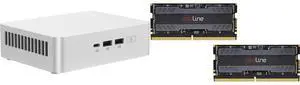 ASUS NUC 15 Pro+ Barebone Mini PC with Intel Series 2 Core Ultra 9 285H, 2x DDR5 SO-Dimm Slots, Dual Storage Design, Thunderbolt™ 4, Wi-Fi 7, Aluminum Chassis  - Memory and Storage Sold Separately Mushkin Enhanced Redline 96GB (2 x 48GB) 26