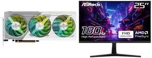 GPU Monitor Combo -  ASRock RX9070XT SL 16G Bundle with  ASRock Phantom Gaming PG25FFT