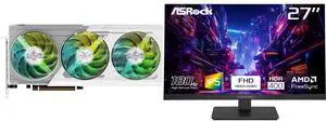 GPU Monitor Combo -  ASRock RX9070XT SL 16G Bundle with  ASRock Phantom Gaming PG27FFT1B