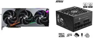 GPU PSU Combo -  MSI RTX 5090 32G VANGUARD SOC Bundle with  MSI MPG A1250GS PCIE5