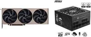 GPU PSU Combo -  MSI RTX 5070 Ti 16G INSPIRE 3X OC Bundle with  MSI MPG A850GS PCIE5