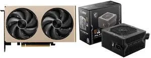 GPU PSU Combo - MSI RTX 5060 8G INSPIRE 2X OC Bundle with MSI MAG A750BN PCIE5 GPU PSU Combo - MSI RTX 5060 8G INSPIRE 2X OC Bundle with MSI MAG A750BN PCIE5