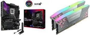 Motherboard Memory Combo -  ASUS ROG STRIX Z890-E GAMING WIFI Bundle with  Corsair CMH32GX5M2B6000Z30CB