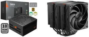 PCCOOLER CPS YN850 Fully Modular Power Supply, 80 PLUS Gold 850W PSU, 12V-2x6 Cable,  ATX 3.1 & PCIe 5.1 Ready, 105°C Rated Japanese Capacitors, ECO Mode, 135mm FDB Fan, 10 Years Warranty PCCOOLER CPS RZ620 Dual Tower CPU Air Cooler, 6 Heat