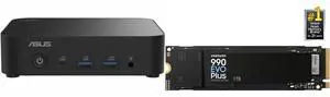 ASUS NUC 14 Essential Barebone Kit Mini PC with Intel Processor N150, Single DDR5-4800 RAM slot, Single Storage Design, Triple Display support, 2.5G LAN, Wi-Fi 6E & Bluetooth 5.3, VESA Mount included SAMSUNG 990 EVO PLUS SSD 1TB, PCIe Gen 4