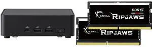 ASUS NUC 14 Pro RNUC14RVKU70000UI slim Barebone kit (mini PC)with Intel 14th Gen Core Ultra 7 155H, Dual Storage Design, Thunderbolt™ 4, Wi-Fi 6E & Bluetooth 5.3 - Memory and Storage Sold Separately G.SKILL Ripjaws SO-DIMM 32GB (2 x 16GB) 2