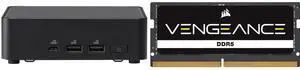 ASUS NUC 14 Pro RNUC14RVKU70000UI slim Barebone kit (mini PC)with Intel 14th Gen Core Ultra 7 155H, Dual Storage Design, Thunderbolt™ 4, Wi-Fi 6E & Bluetooth 5.3 - Memory and Storage Sold Separately CORSAIR Vengeance 32GB 262-Pin DDR5 SO-DI