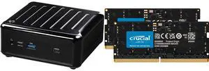 ASRock 4X4 BOX-7640U DDR5 2.5 Gigabit LAN WiFi-6E Barebone System Crucial 32GB (2 x 16GB) 262-Pin DDR5 SO-DIMM DDR5 5600 Laptop Memory Model CT2K16G56C46S5