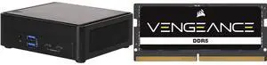 ASRock Industrial NUCS BOX-155H Slim Type Fanned Barebone CORSAIR Vengeance 32GB 262-Pin DDR5 SO-DIMM DDR5 5600 (PC5 44800) Laptop Memory Model CMSX32GX5M1A5600C48