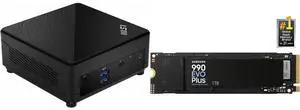 MSI Cubi 5 12M-086BUS Intel SoC Intel Core i3-1215U WIFI 6E 1xHDMI out(2.0b) 1x DP-out(1.4) 2xRJ45 4 USB 3.2 Barebone Systems - Mini-PC,Single Unit - Memory and Storage Sold Separately SAMSUNG 990 EVO PLUS SSD 1TB, PCIe Gen 4x4 | Gen 5x2 M.