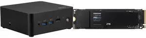 MSI Cubi NUC 13MQG 202BUS Mini Barebone PC, Intel Core i7-1365U vPro Enterprise, ( windows os, RAM, HDD are not included)   Cubi13MQG202B SAMSUNG 990 EVO SSD 2TB, PCIe Gen 4x4, Gen 5x2 M.2 2280 NVMe Internal Solid State Drive, Speeds Up to