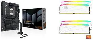 Motherboard Memory Combo -  ASUS TUF GAMING X870E-PLUS WIFI7 Bundle with  V-color GTMXFAL3264832WW-DW