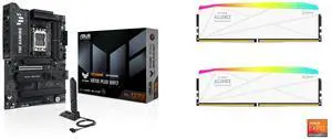 Motherboard Memory Combo -  ASUS TUF GAMING X870E-PLUS WIFI7 Bundle with  V-color GTMXFAL4864832WWK