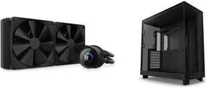 CPU Cooler Computer Case Combo -  NZXT RL-KN280-B1 Bundle with  NZXT CC-H61FB-01