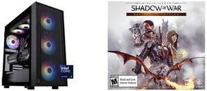 ABS Eurus Aqua Gaming PC - Windows 11 - Intel Core Ultra 9 285K - GeForce RTX 5090 - DLSS 4 - AI-Powered Performance - 32GB DDR5 6000MHz - 2TB M.2 NVMe SSD - EA285K50903 Middle-earth: Shadow of War Definitive Edition [PC Online Game Code]