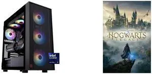 ABS Eurus Aqua Gaming PC - Windows 11 - Intel Core Ultra 9 285K - GeForce RTX 5090 - DLSS 4 - AI-Powered Performance - 32GB DDR5 6000MHz - 2TB M.2 NVMe SSD - EA285K50903 Hogwarts Legacy - PC [Steam Game Code]