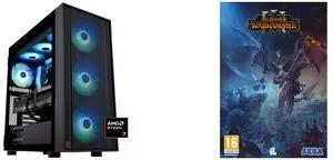 ABS Eurus Ruby Gaming PC - Windows 11 - AMD Ryzen 7 9800X3D - GeForce RTX 5090 - DLSS 4 - AI-Powered Performance - 32GB DDR5 6400MHz - 2TB M.2 NVMe SSD - ER9800X3D50904 Total War: WARHAMMER III  [Online Game Code]