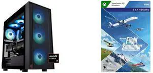 ABS Eurus Ruby Gaming PC - Windows 11 - AMD Ryzen 7 9800X3D - GeForce RTX 5090 - DLSS 4 - AI-Powered Performance - 32GB DDR5 6400MHz - 2TB M.2 NVMe SSD - ER9800X3D50904 Microsoft Flight Simulator 40th Anniversary Xbox Series X|S, Windows [D