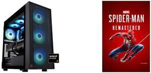 ABS Eurus Ruby Gaming PC - Windows 11 - AMD Ryzen 7 9800X3D - GeForce RTX 5090 - DLSS 4 - AI-Powered Performance - 32GB DDR5 6400MHz - 2TB M.2 NVMe SSD - ER9800X3D50904 Marvel's Spider-Man Remastered - PC [Steam Code, UNITED STATES]