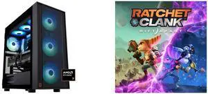 ABS Eurus Ruby Gaming PC - Windows 11 - AMD Ryzen 7 9800X3D - GeForce RTX 5090 - DLSS 4 - AI-Powered Performance - 32GB DDR5 6400MHz - 2TB M.2 NVMe SSD - ER9800X3D50904 Ratchet & Clank: Rift Apart - PC [Steam Code, UNITED STATES]