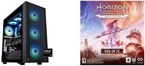 ABS Eurus Ruby Gaming PC - Windows 11 - AMD Ryzen 7 9800X3D - GeForce RTX 5090 - DLSS 4 - AI-Powered Performance - 32GB DDR5 6400MHz - 2TB M.2 NVMe SSD - ER9800X3D50904 Horizon Forbidden West™ Complete Edition - PC [Steam Code, UNITED STATE
