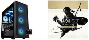 ABS Eurus Ruby Gaming PC - Windows 11 - AMD Ryzen 7 9800X3D - GeForce RTX 5090 - DLSS 4 - AI-Powered Performance - 32GB DDR5 6400MHz - 2TB M.2 NVMe SSD - ER9800X3D50904 Ghost of Tsushima DIRECTOR'S CUT - PC [Steam Code, UNITED STATES]