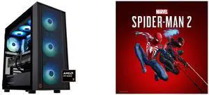 ABS Eurus Ruby Gaming PC - Windows 11 - AMD Ryzen 7 9800X3D - GeForce RTX 5090 - DLSS 4 - AI-Powered Performance - 32GB DDR5 6400MHz - 2TB M.2 NVMe SSD - ER9800X3D50904 Marvel's Spider-Man 2 - PC [Steam Code, UNITED STATES]