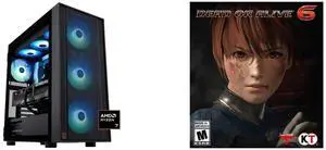 ABS Eurus Ruby Gaming PC - Windows 11 - AMD Ryzen 7 9800X3D - GeForce RTX 5090 - DLSS 4 - AI-Powered Performance - 32GB DDR5 6400MHz - 2TB M.2 NVMe SSD - ER9800X3D50904 DEAD OR ALIVE 6 [Online Game Code]
