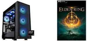 ABS Eurus Ruby Gaming PC - Windows 11 - AMD Ryzen 7 9800X3D - GeForce RTX 5090 - DLSS 4 - AI-Powered Performance - 32GB DDR5 6400MHz - 2TB M.2 NVMe SSD - ER9800X3D50903 ELDEN RING - PC [Steam Online Game Code]