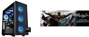 ABS Eurus Ruby Gaming PC - Windows 11 - AMD Ryzen 7 9800X3D - GeForce RTX 5090 - DLSS 4 - AI-Powered Performance - 32GB DDR5 6400MHz - 2TB M.2 NVMe SSD - ER9800X3D50903 Batman: Arkham Collection [Online Game Code]